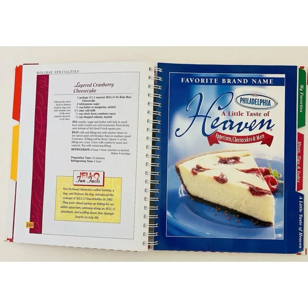 Campbells & Jell-O Collection: Lot of 2 Cookbooks-3 Cookbooks in 1- Spiral-bound
